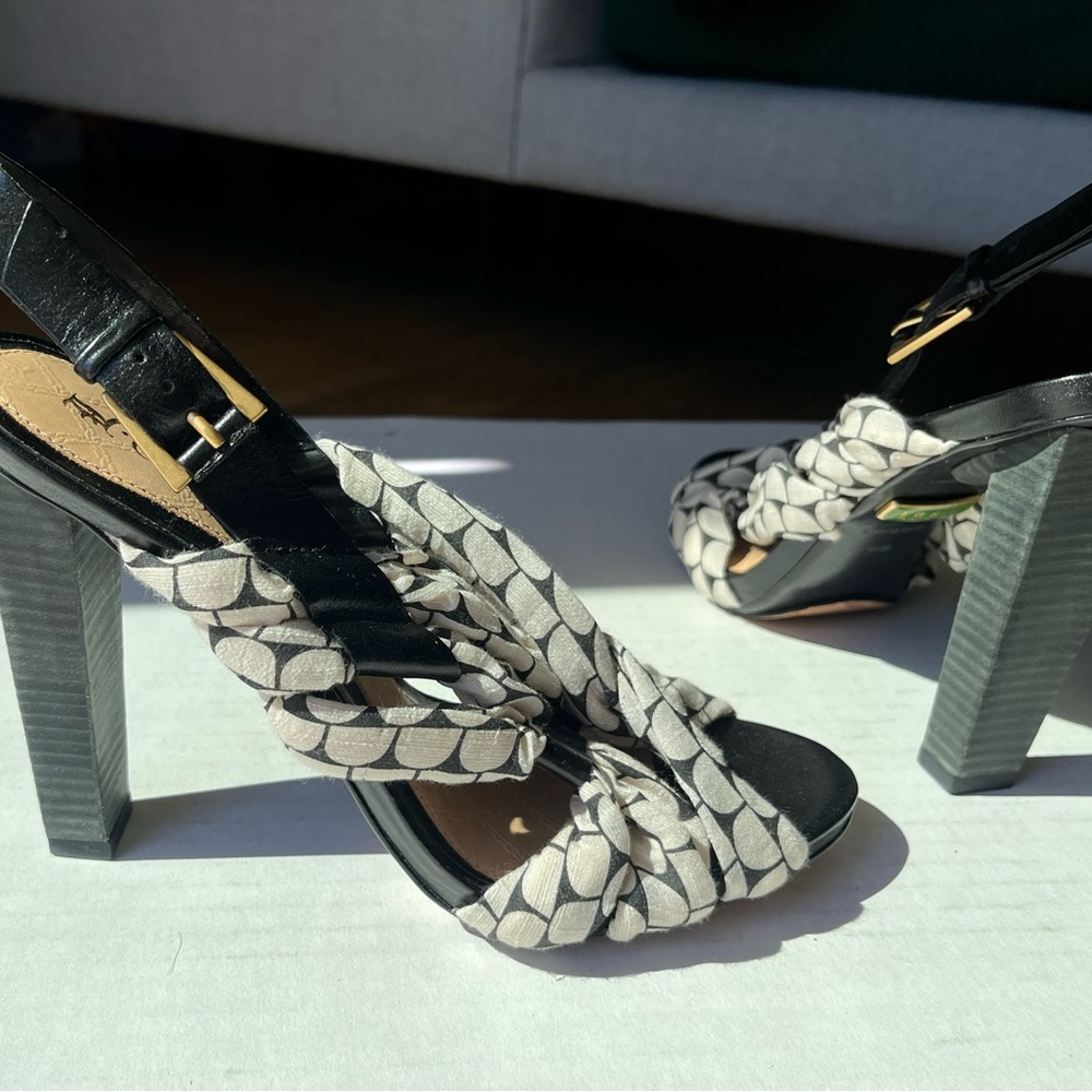 L.A.M.B. 5” inch Black and White Heels